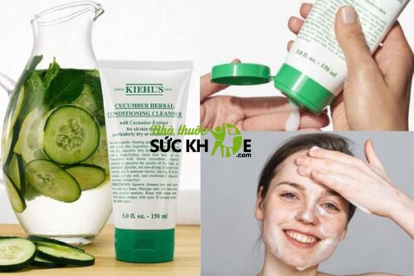 Sữa rửa mặt Kiehl's cho da khô Cucumber Herbal Conditioning Cleanser