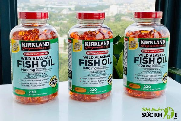 Thuốc bổ mắt của Mỹ Kirkland Wild Alaskan Fish Oil