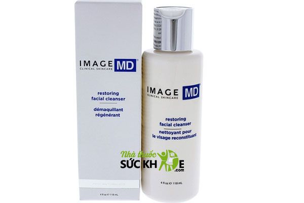 Sữa rửa mặt BHA cho da dầu mụn Image Skincare MD  Restoring Facial Cleanser