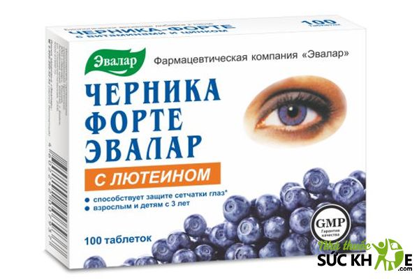 Viên uống Evalar Bilberry Forte của Nga