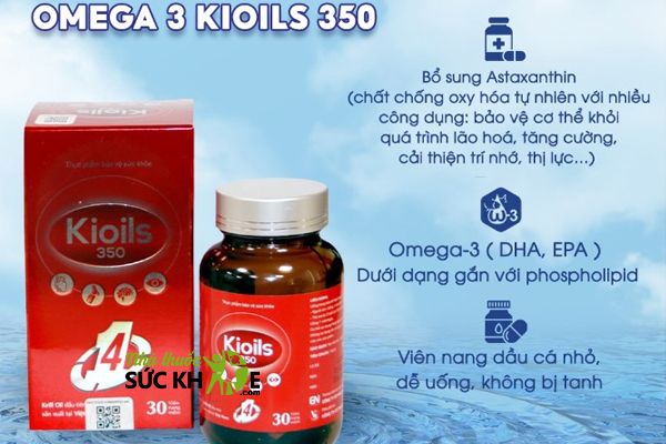 Viên uống bổ mắt Omega 3 KiOils 350