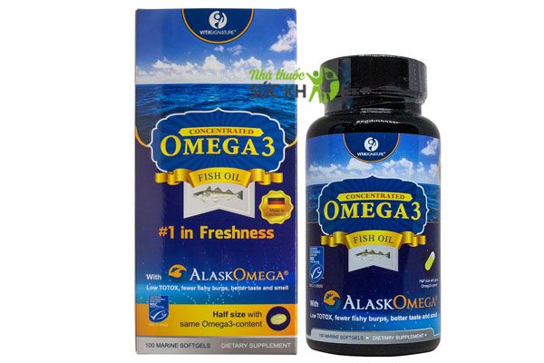 Thuốc bổ mắt Omega 3 của Đức AlaskOmega 3 Fish Oil VitaSignature