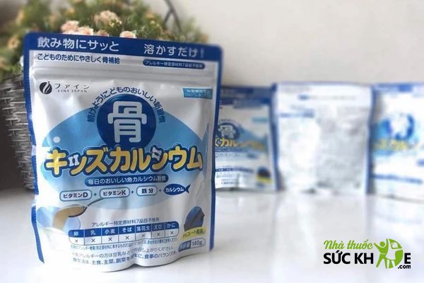 Gói canxi hữu cơ dạng bột Cá Tuyết của Nhật Bản