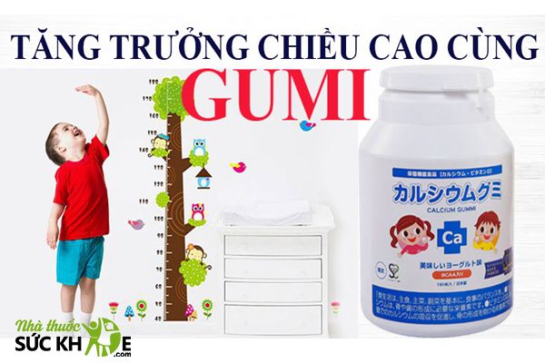 Kẹo canxi Nhật Bản cho bé Gumi