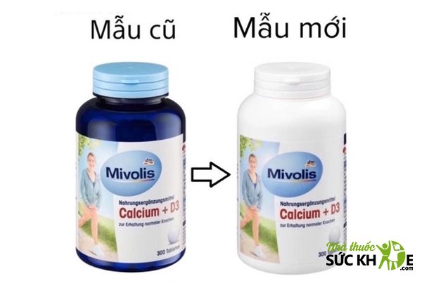 Canxi hữu cơ cho người lớn của Đức Mivolis Calcium + D3