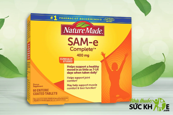 Viên uống bổ não, giảm căng thẳng Nature Made SAM- e- Complex