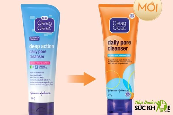 Sữa rửa mặt hàng Mỹ Clean & Clear Deep Action