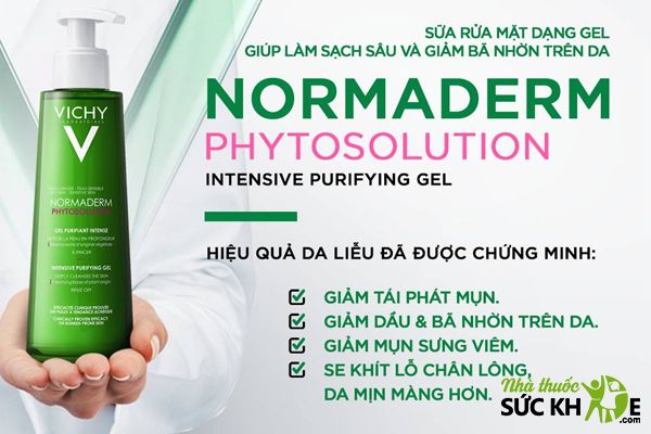 Sữa rửa mặt không tạo bọt Vichy Normaderm Phyto Solution