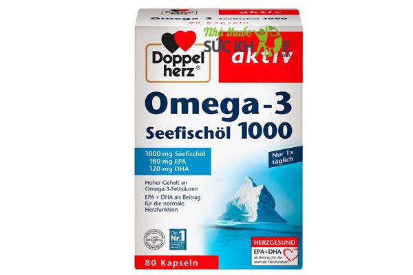 Thuốc bổ mắt Omega 3 của Đức Doppelherz Seefischöl 1000 mg