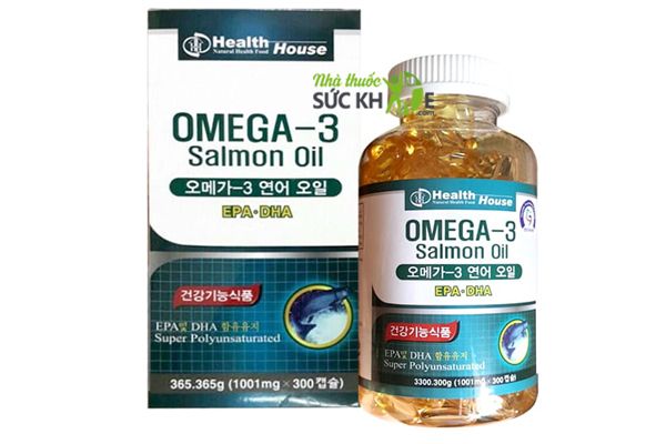Thuốc bổ mắt Omega 3 Hàn Quốc Salmon Oil Health House 