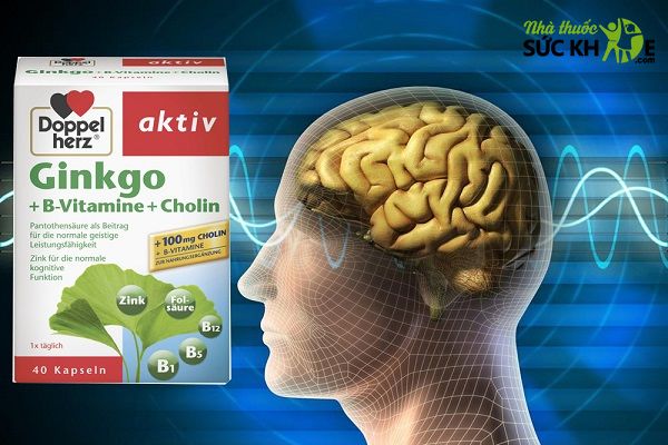Thuốc bổ não của Đức Doppelherz Aktiv Ginkgo + Vitamin B + Cholin