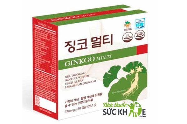 Thuốc bổ não Hàn Quốc Ginkgo Multi 