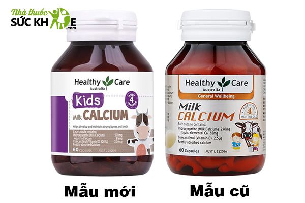 Kẹo canxi cho bé 2 tuổi Milk Calcium Healthy Care