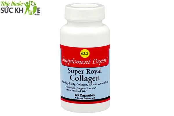 Viên sữa ong chúa của Mỹ 63.2 Super Royal Collagen Nutrition Depot 