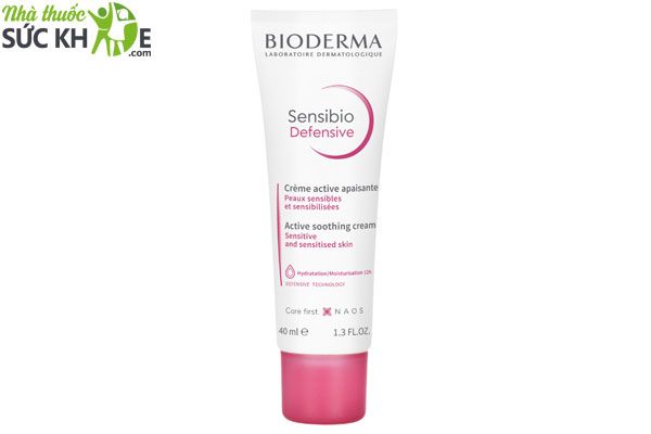 Kem dưỡng ẩm Bioderma hồng Sensibio Defensive
