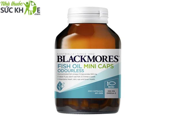 Thuốc bổ mắt Blackmores Fish Oil Mini Caps Odourless