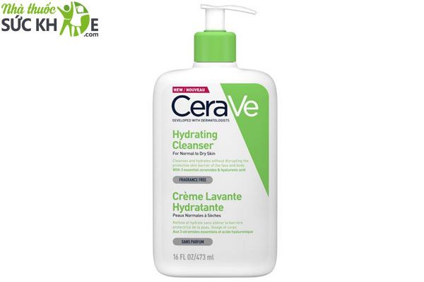 Sữa rửa mặt cấp ẩm cho da khô CeraVe Hydrating Cleanser