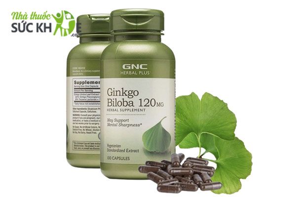 Thuốc bổ não cho người già bị teo não GNC Herbal Plus Ginkgo Biloba