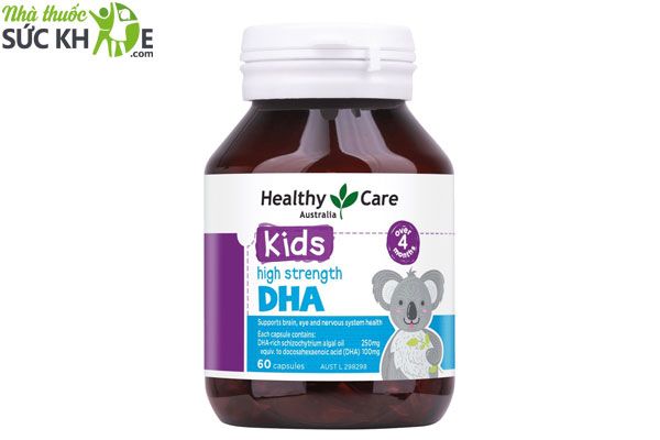 Thuốc bổ mắt cho trẻ em 4 tuổi Healthy Care Kids High Strength DHA 
