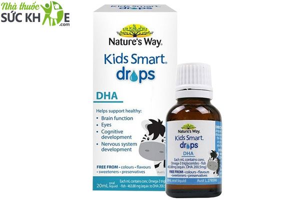 Thuốc bổ mắt của Úc cho trẻ em Nature’s Way Kids Smart Drops DHA