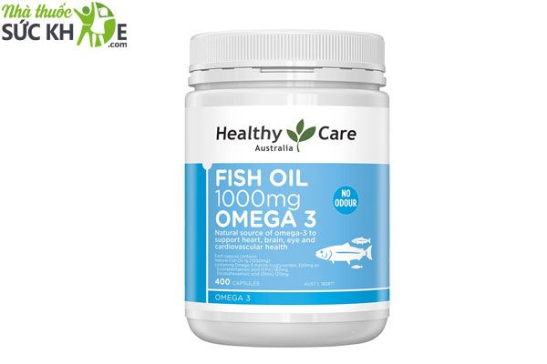 Dầu cá bổ mắt Omega 3 Healthy Care Fish Oil 1000mg