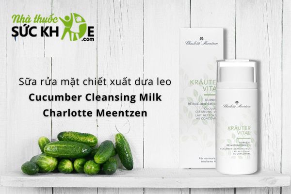 Sữa rửa mặt Charlotte Meentzen Cucumber Cleansing Milk
