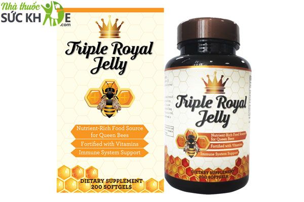 Viên uống sữa ong chúa của Mỹ Triple Royal Jelly Nu-Health