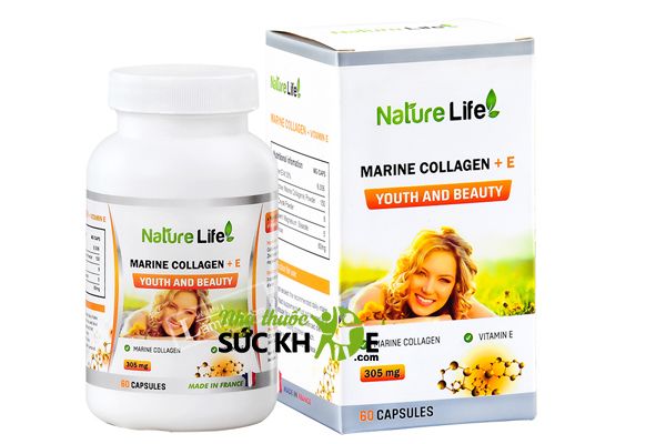 Collagen Marine Pháp Vitamin E Nature Life