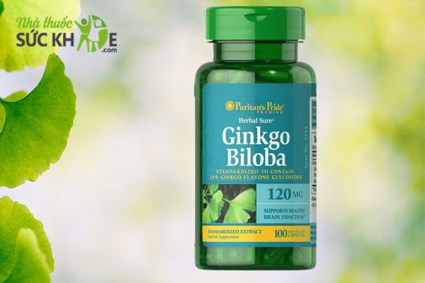 Thuốc bổ não cho người già Ginkgo Biloba Puritan's Pride 120 mg