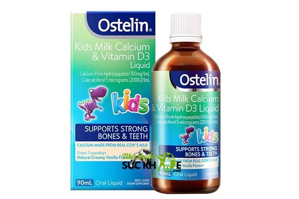 Siro tăng chiều cao cho trẻ Ostelin Kids Milk Calcium Vitamin D3
