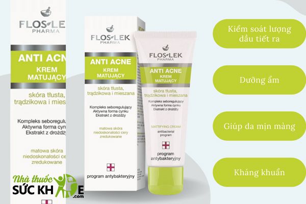 Kem dưỡng ẩm Floslek Anti Acne