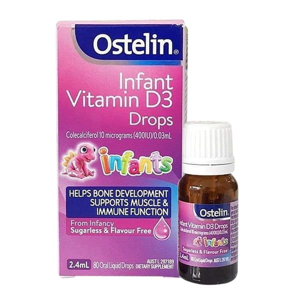 Ostelin Infant vitamin d3 drops cho trẻ từ sơ sinh đến 12 tuổi