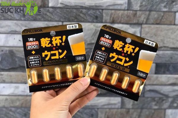 Viên thuốc giải rượu CPillbox Kanpai Ukon Nhật Bản
