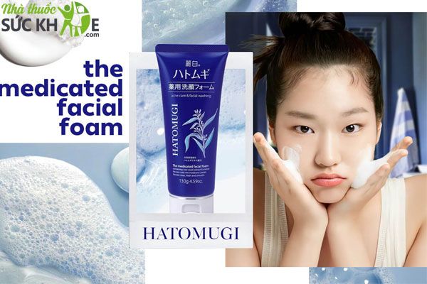 Sữa rửa mặt ý dĩ Hatomugi The Medicated Facial Foam