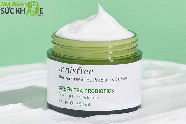 Kem dưỡng ẩm Innisfree cho da nhạy cảm Derma Green Tea Probiotics Cream