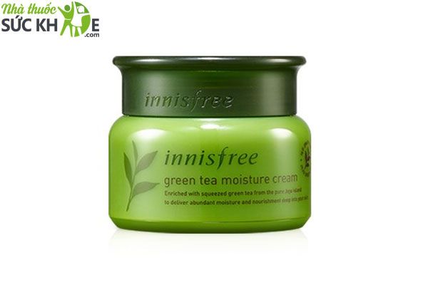 Kem dưỡng ẩm Innisfree cho da khô Green Tea Moisture Cream 