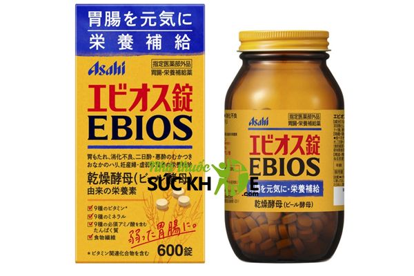 Viên uống hỗ trợ tiêu hóa cho người lớn của Nhật Asahi Ebios