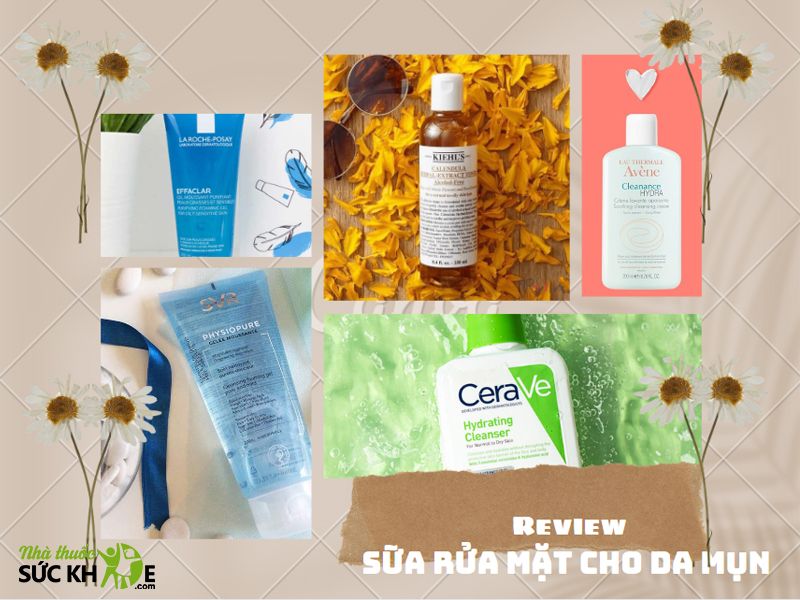 Top sữa rửa mặt cho da mụn được yêu thích nhất