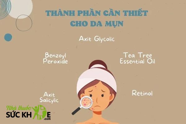 Thành phần cần có trong sữa rửa mặt cho da mụn