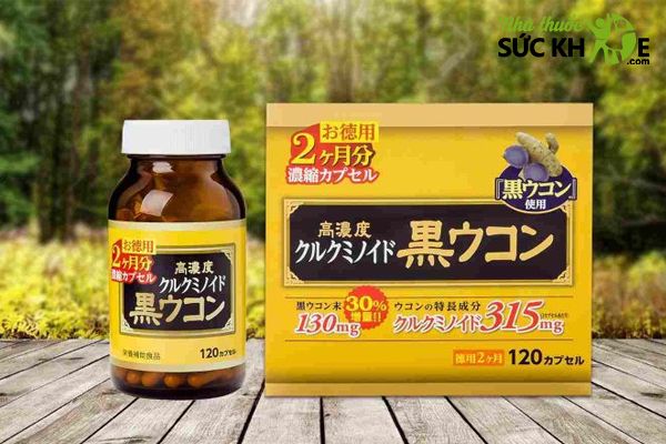 Thuốc giải độc gan của Nhật viên uống nghệ đen Jpanwell Kuro Ukon