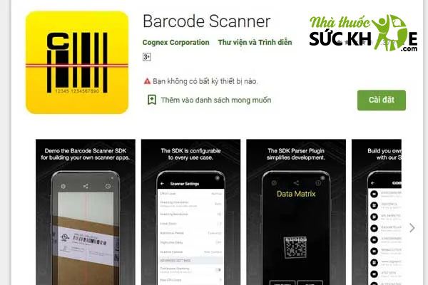 Ứng dụng Barcode Scanner
