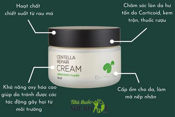 Kem dưỡng ẩm GoodnDoc Centella Repair Cream