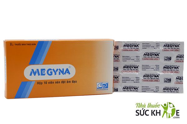 Thuốc đặt cải thiện viêm âm đạo Megyna