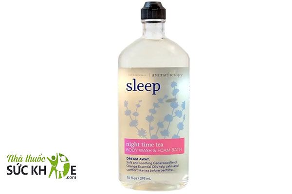 Sữa tắm giảm stress Sleep Night Time Tea Body Wash & Foam Bath