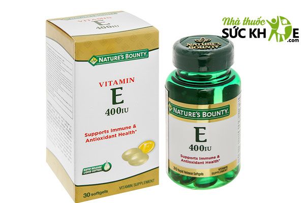 Vitamin E 400IU Nature's Bounty của Mỹ