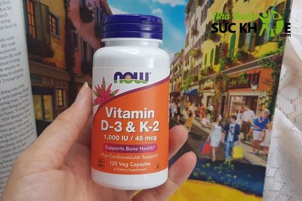 Now Vitamin D3 K2 được bào chế dưới dạng viên nang