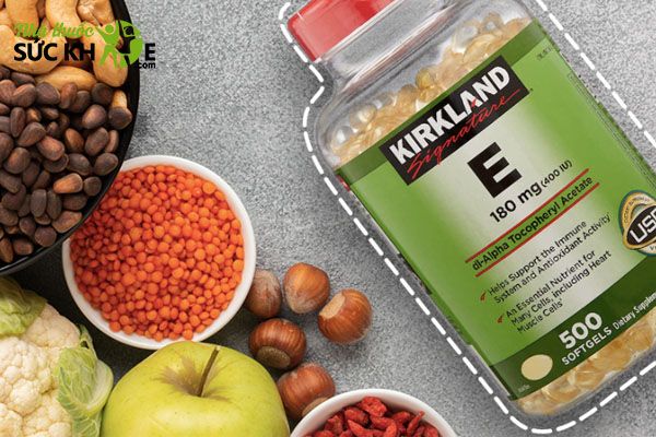 Vitamin E Kirkland chứa các thành phần an toàn cho sức khỏe