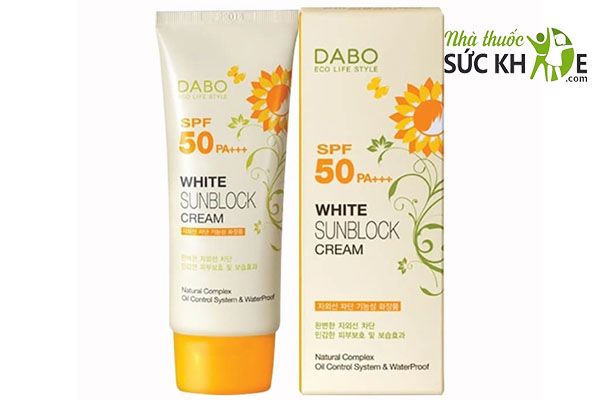 Kem chống nắng Hàn Quốc giá rẻ Dabo White Sunblock Cream