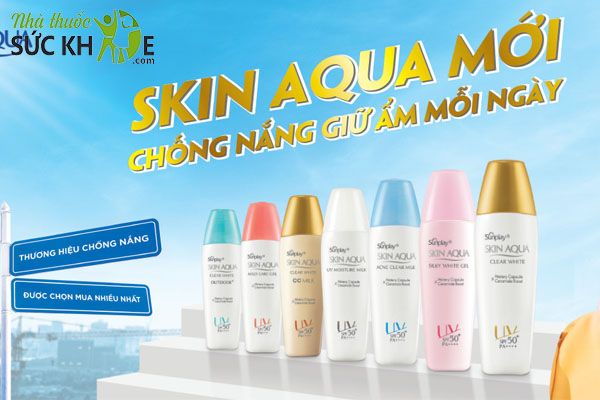 Kem chống nắng Skin Aqua có phổ chống nắng rộng