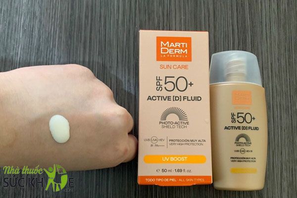 Martiderm kem chống nắng vật lý lai hóa học